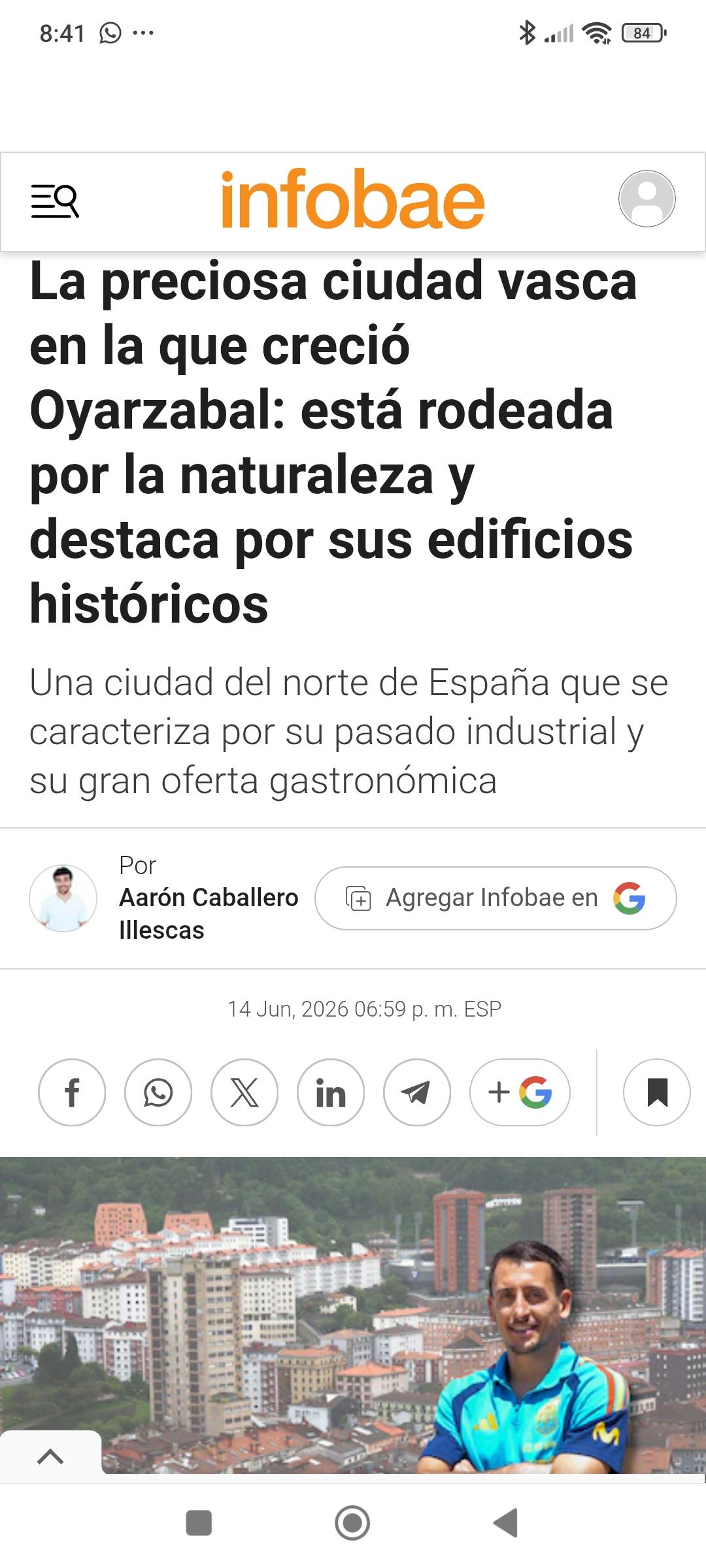 Oyarzabal futbolaria hazi zen herri ederra
