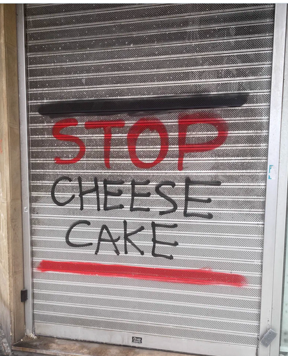 stop cheese cake dioen pintada.