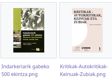 Sabino Ormazabalen bi liburu